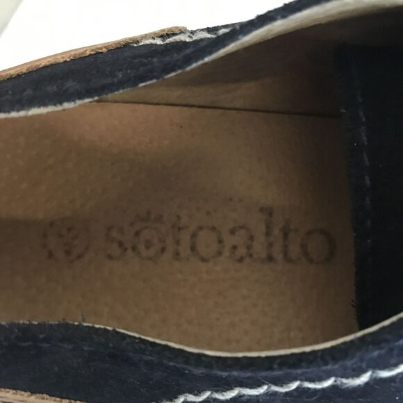 Sotoalto Navy Colorblock Suede Leather Oxford  Lace Up Shoes Men's EU 43 US 10 - Picture 11 of 14